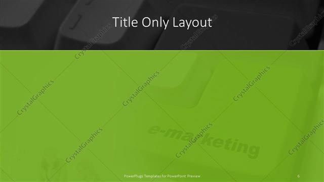 Title Only presentation slide layout