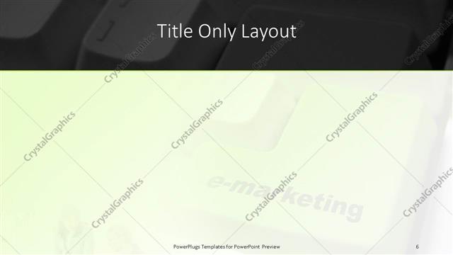 Title Only presentation slide layout