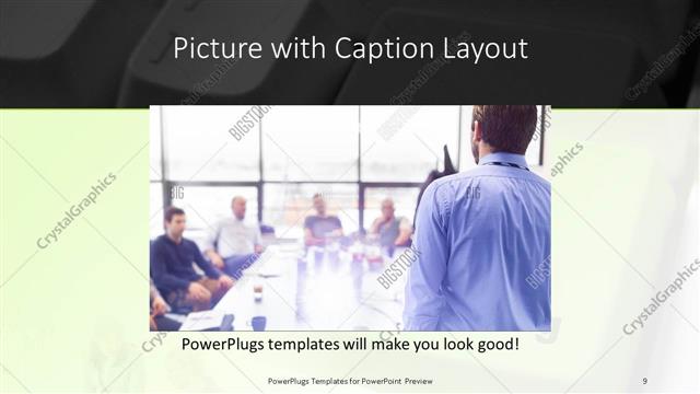 Picture with Caption presentation slide layout