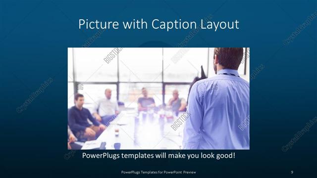 Picture with Caption presentation slide layout