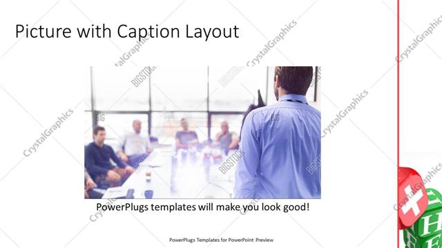 Picture with Caption presentation slide layout