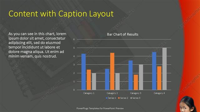 Content with Caption presentation slide layout