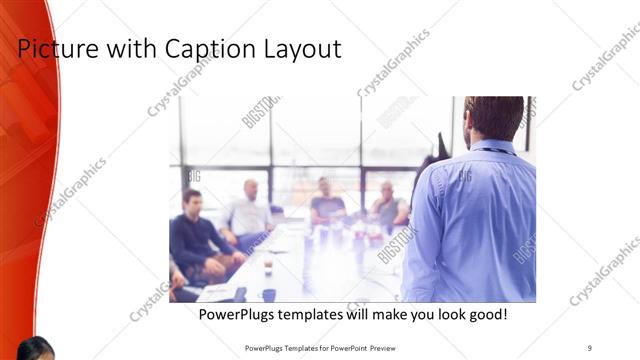Picture with Caption presentation slide layout