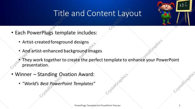 Title and Content presentation slide layout