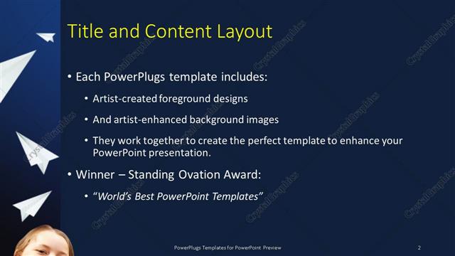 Title and Content presentation slide layout