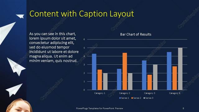 Content with Caption presentation slide layout