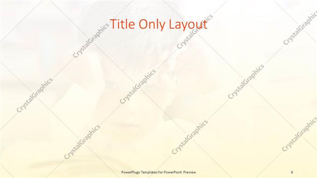 Title Only presentation slide layout