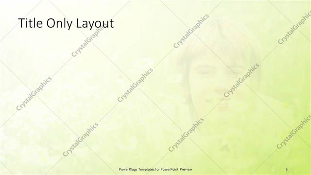 Title Only presentation slide layout