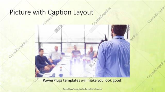 Picture with Caption presentation slide layout