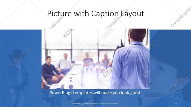 Picture with Caption presentation slide layout