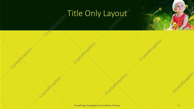 Title Only presentation slide layout