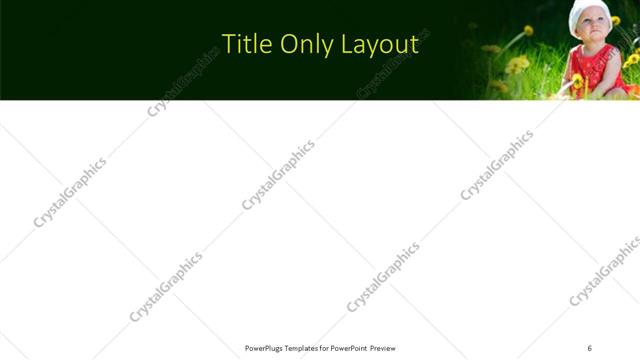 Title Only presentation slide layout