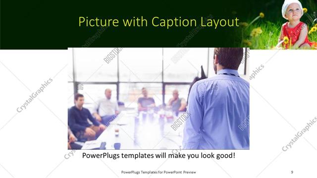 Picture with Caption presentation slide layout