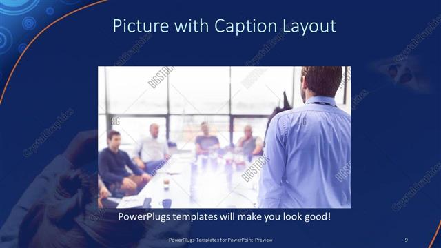 Picture with Caption presentation slide layout