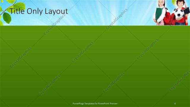 Title Only presentation slide layout