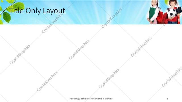 Title Only presentation slide layout