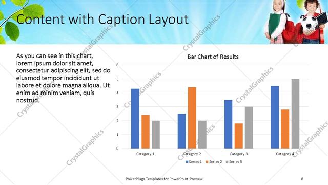 Content with Caption presentation slide layout