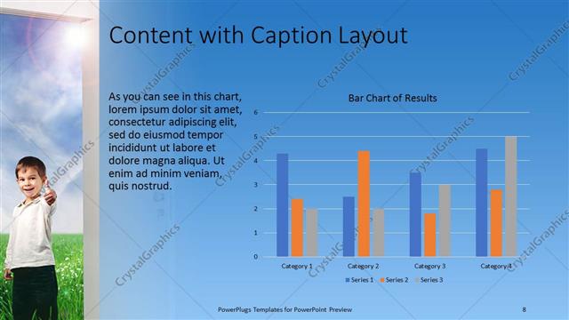Content with Caption presentation slide layout