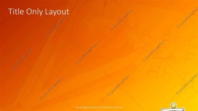 Title Only presentation slide layout