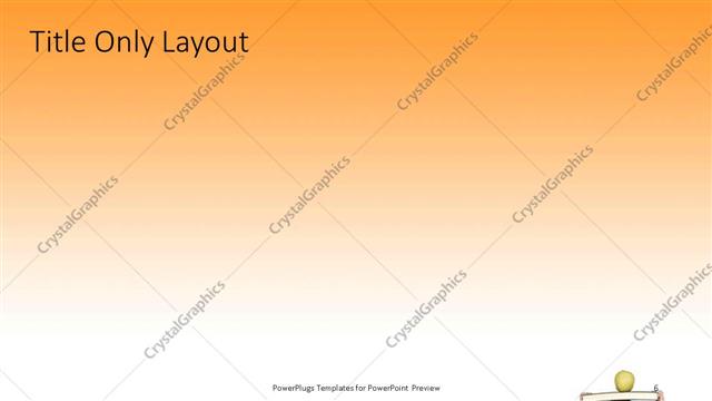 Title Only presentation slide layout