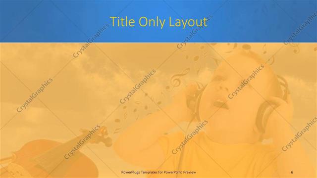 Title Only presentation slide layout