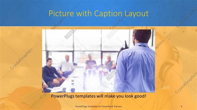 Picture with Caption presentation slide layout