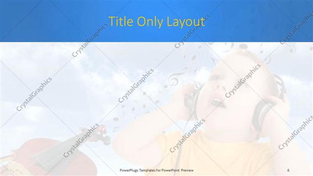 Title Only presentation slide layout