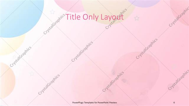 Title Only presentation slide layout
