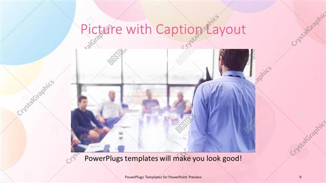 Picture with Caption presentation slide layout