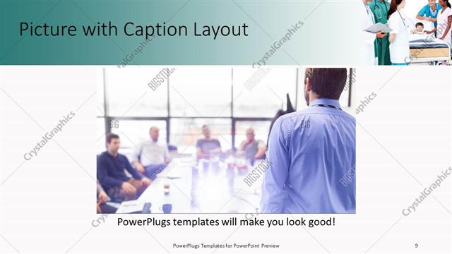 Picture with Caption presentation slide layout