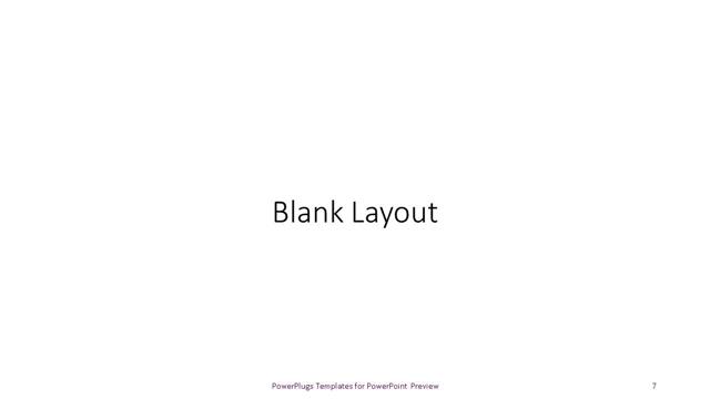 Blank presentation slide layout