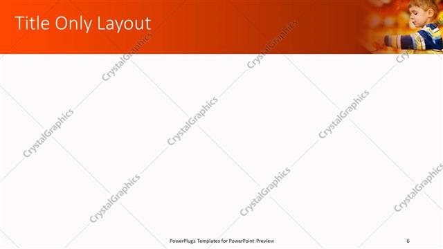 Title Only presentation slide layout