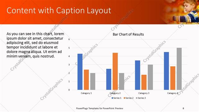Content with Caption presentation slide layout