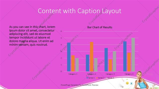 Content with Caption presentation slide layout