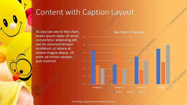 Content with Caption presentation slide layout