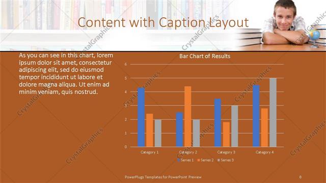 Content with Caption presentation slide layout