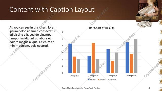 Content with Caption presentation slide layout