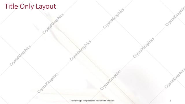 Title Only presentation slide layout