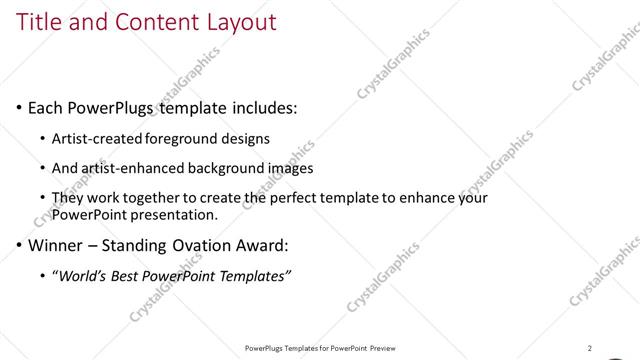 Title and Content presentation slide layout