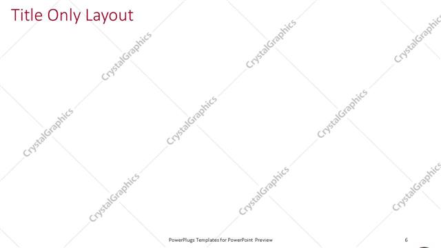 Title Only presentation slide layout