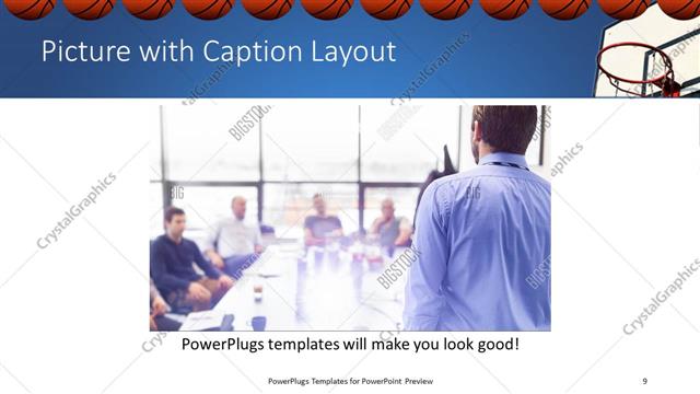 Picture with Caption presentation slide layout