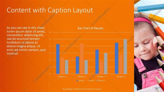 Content with Caption presentation slide layout