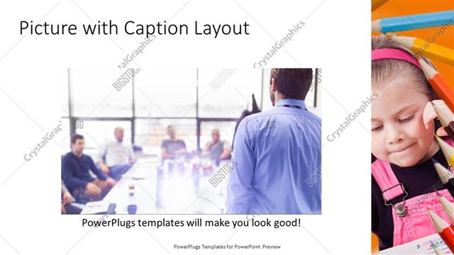 Picture with Caption presentation slide layout