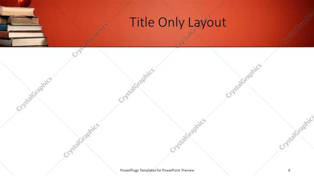 Title Only presentation slide layout