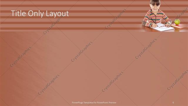 Title Only presentation slide layout