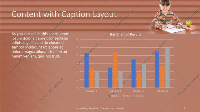 Content with Caption presentation slide layout