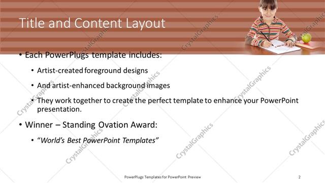 Title and Content presentation slide layout