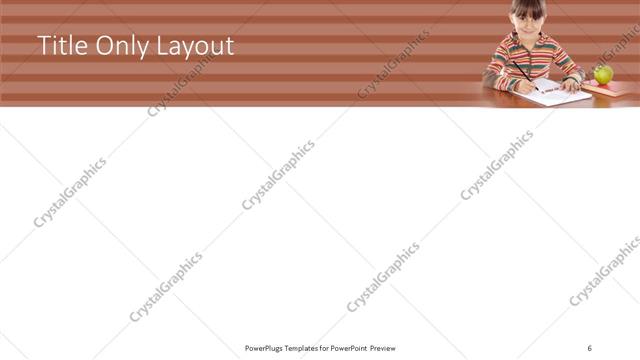 Title Only presentation slide layout