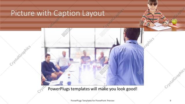 Picture with Caption presentation slide layout