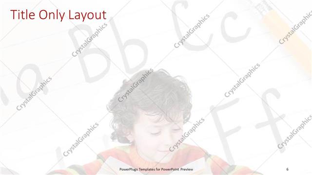 Title Only presentation slide layout